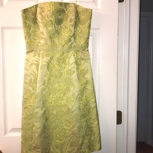 Ann Taylor Strapless Silk Dress
